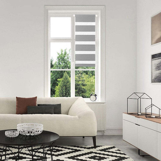 Domoletti Ρόλερ Σκίασης Μερικής Συσκότισης Γκρι Π140xΥ170εκ.