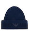 Unisex Beanie Strickmütze in Marineblau Farbe