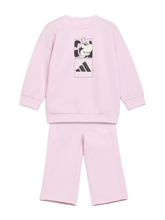 adidas Παιδικό Σετ με Παντελόνι Clear Pink 2τμχ