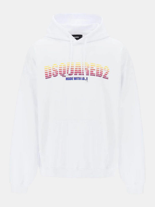 Dsquared2 Sweatshirt White with Hood