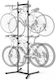 Floor Stand 4 Bicycles Vertical Black Steel