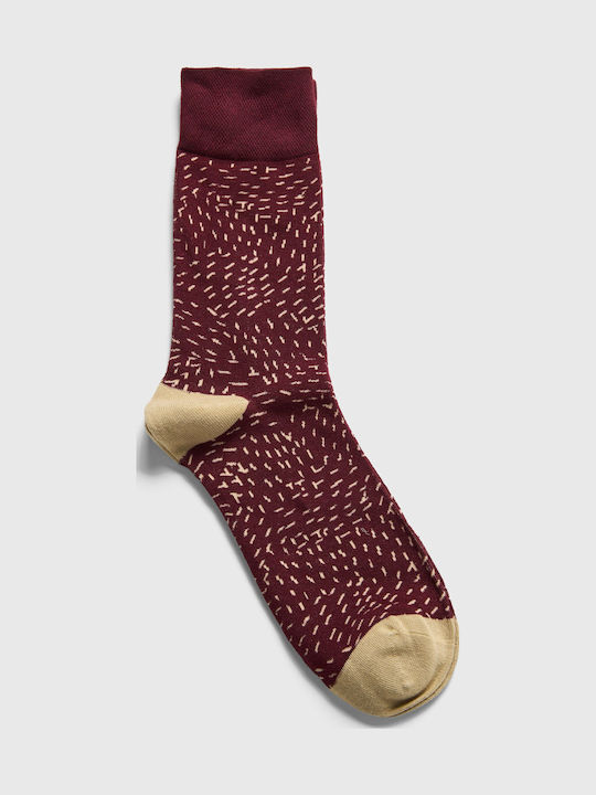 Funky Buddha Men's Burgundy Socks