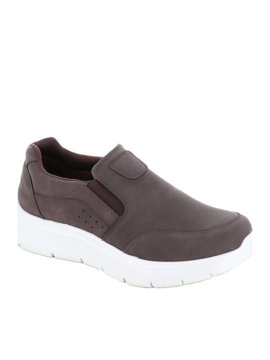 B-Soft Ανδρικά Casual Παπούτσια Καφέ