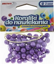 Brewis Πλαστική Χάντρα Χειροτεχνίας Μωβ 16gr