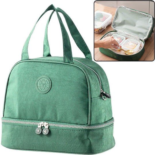 Lean Toys Schulische Isolierte Kinder Lunchtasche Handtasche 3lt Grüne 25x16x27cm