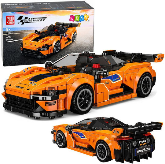 Lean Toys Cuburi de construit King Mini Car pentru 8+ Ani 423 bucăți
