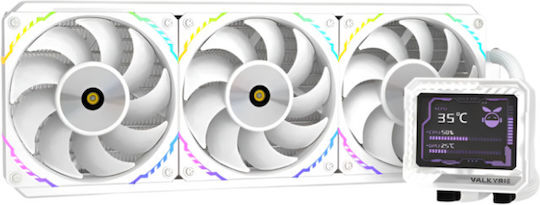 V360 AIO Водно Охлаждане За CPU С 3 Вентилатора И RGB Осветление Бяло