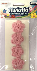 Brewis Brewis Verschiedenes Bastelbedarf Stoff 150gr 4 Stücke in Rosa Farbe