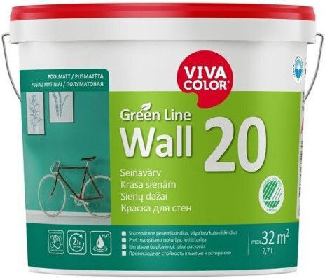 VivaColor Ökologische Lösung Green Line Wand 20 2,7 ltr Grün