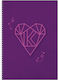CHartini Poli Spiral Ruled A4 Notebook 2 Subjects (Miscellaneous Designs)