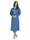 Primavera Winter Women's Nightgown Blue Raph