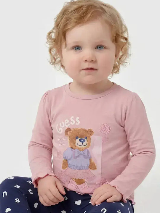 Guess Kids Long-Sleeved Pink Top