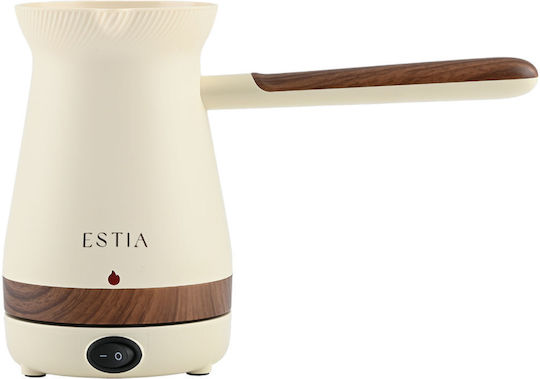 Estia Pure Cream Електрическа гръцка кана за кафе 1000W с Капацитет 250ml Бежов