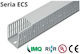Elettrocanali Self-Extinguishing Comb Channel 4 6 4 25x100 Grey Cover Pv Uv 2m Ecs25100