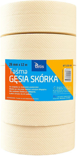 Tetis Αυτοκόλλητη Υφασμάτινη Ταινία Διάφανη 12mx26mm Tetis Αυτοκόλλητη Υφασμάτινη Ταινία Διάφανη 12mx26mm