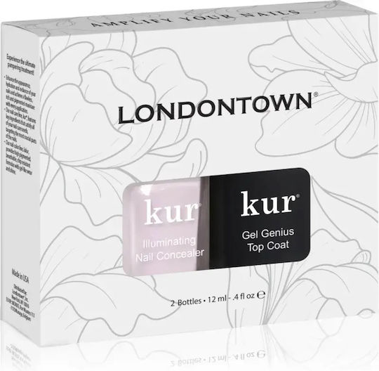 Londontown Гланц Сет Лакове за нокти Дълготраен Бързо съхнещо Розов Pink 12ml