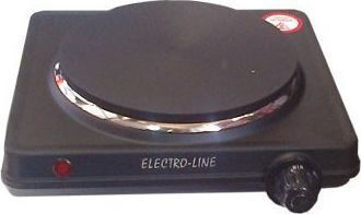 Electro-Line 101B Countertop Burner Enamel Single Black