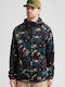 Herren Fleecejacke mit Kapuze Seersucker Camo