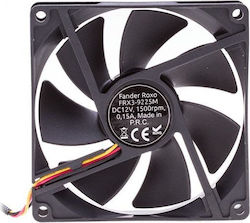 Fander Roxo 9225M Вентилатор за кутия (1500rpm / 39.6cfm) Без светодиоди Осветление