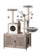 Hoobro Kratzbaum Katzenbaum Beige 70x48x132cm