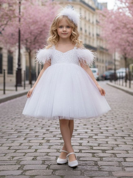 Mi Chiamo Weißes Taufkleid K4816