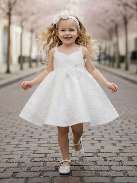 Mi Chiamo Ecru Taufkleid für Mädchen K4810