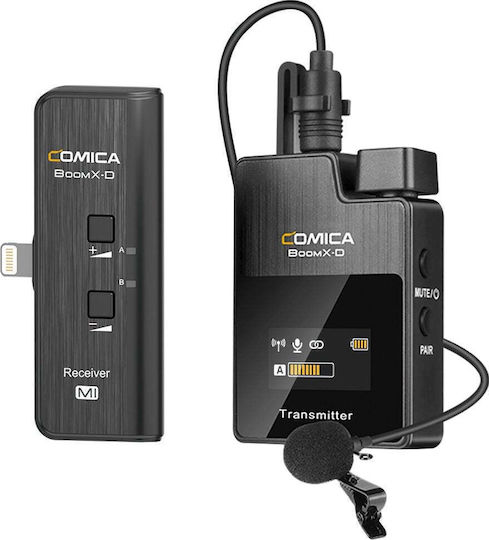 Comica BoomX-D MI1 Комплект Безжичен Микрофон с Поставка Журналистически