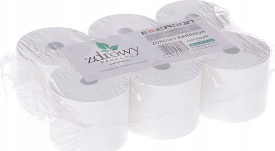 Emerson Thermal Cash Register Tape with Length 80m 50gr/m² 6 Pieces