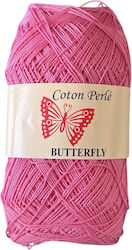 Coton Perle Butterfly Art 90 Petalouda Rosa Str...