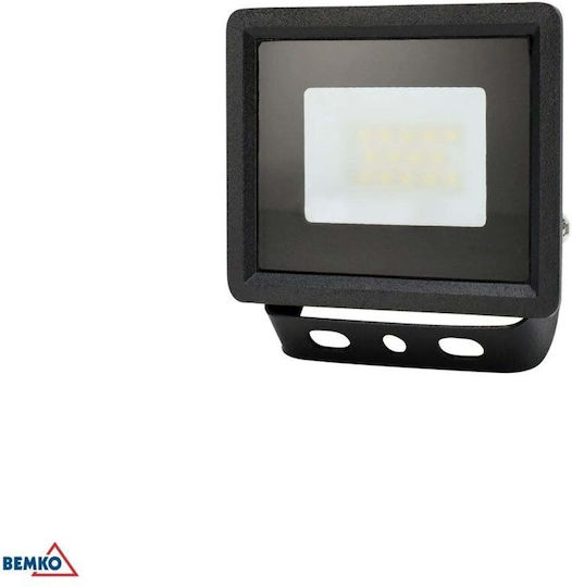 Bemko Водоустойчив LED Прожектор 10W Неутрално Бяло 4000K с Датчик за Движение IP65