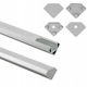 Eco Light LED Strip Aluminum Profile Corner With Opal Cover 200cm
