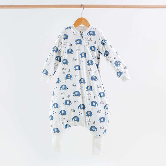 abo Winter Sleeping Bag with Legs 2.5 Tog Flexy Elephants with Detachable Sleeves