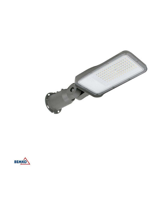 Bemko Outdoor LED Road Lamp 50W with Natural White Light IP65 White