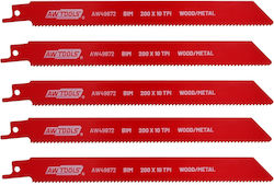 Awtools Bim Klinge Sägeblatt 200 Mm 10 Zähne Zoll 5 Stück Metall-Holz Awtools Bim Klinge Sägeblatt 200 Mm 10 Zähne Zoll 5 Stück Metall-Holz