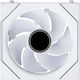 Lian Li Uni Fan Sl-inf Flex 120mm Обратен Обратен Blade Вентилатор за кутия (2200rpm / 65.7cfm) с ARGB Осветление и Свързване 4-изводна ШИМ Бял