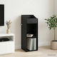 vidaXL Hi-Fi Furniture Black 36x36x95.5cm