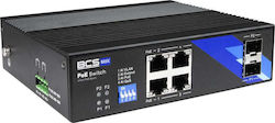 BCS BCS-B-ISP04G-2SFP Managed L2 PoE+ Switch with 4 Gigabit (1Gbps) Ethernet Ports