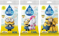 Minions GoWipes Minions Dezinfectanți Șervețele De Mâini 15x15 Bucăți Minions GoWipes Minions Dezinfectanți Șervețele De Mâini 15x15 Bucăți