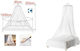 Double Bed Mosquito Net Galifas 7923460 Hoop & Hook White 250x60x1400cm