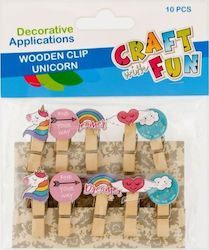 Craft Fun Cf Holzhandwerksdekoration Mandałakia Einhorn 10 Stück 20/200
