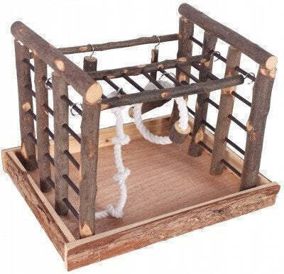 Trixie Holzspielzeug Für Papageien Vogelspielzeug 36x29x25 cm