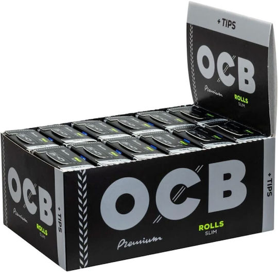 Ocb Premium Zigarettenpapiere Rollen Slim Slim 24 Stück