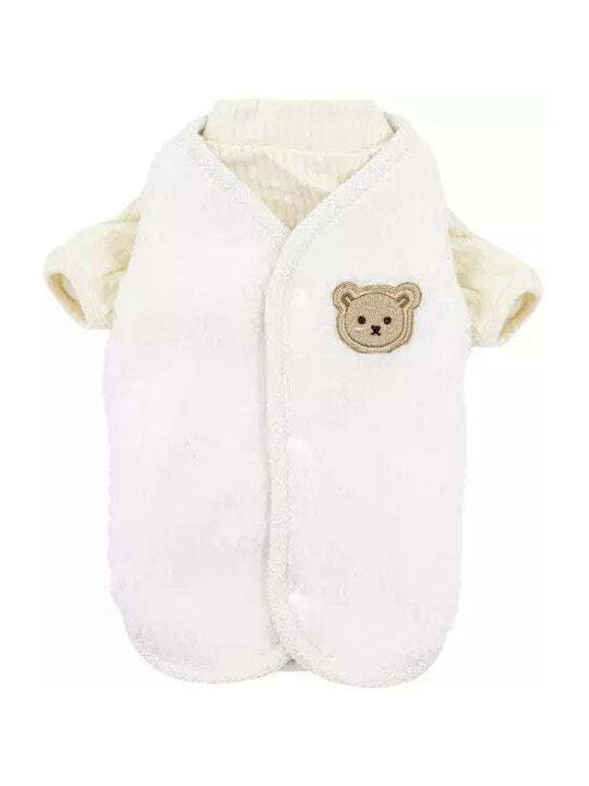 Barry King Ganzkörperbekleidung für Hunde Weißes Giletthemd Hund Polyester Baumwolle XXL Barry King Ganzkörperbekleidung für Hunde Weißes Giletthemd Hund Polyester Baumwolle XXL