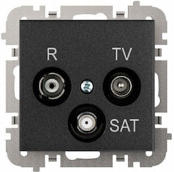 Elektroplast Τερματική Πρίζα Santra 4153-19 Epn R-tv Sat Elektro-plast