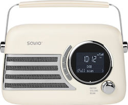 Savio RS-04 Tragbares Radio Batteriebetrieb DAB+ mit Bluetooth und USB Weiß Savio RS-04 Tragbares Radio Batteriebetrieb DAB+ mit Bluetooth und USB Weiß