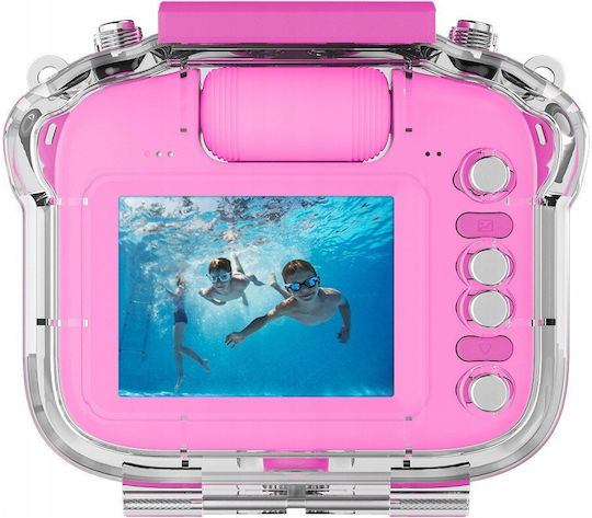 ETA Bobaquafotop Kinder Kompaktkamera Optischer Zoom 5x Rosa
