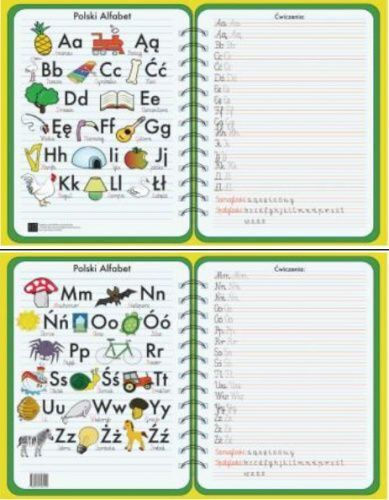 Art-Map Plastikbeschichtete Schreibtischunterlage – Polnisches Alphabet