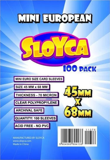 Sloyca Mini European Sleeves 45x68mm 100 Pcs Sloyca
