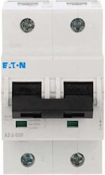 Eaton Miniature Circuit Breaker 2P D 20A 25KA AC AZ-2-D20 174502