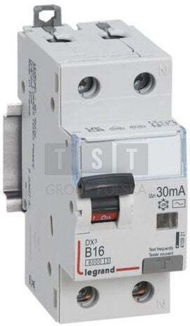 Legrand P312 410972 Дефектнотокова и свръхтокова защита 2p B16a 0,03a Тип Ac 10ka